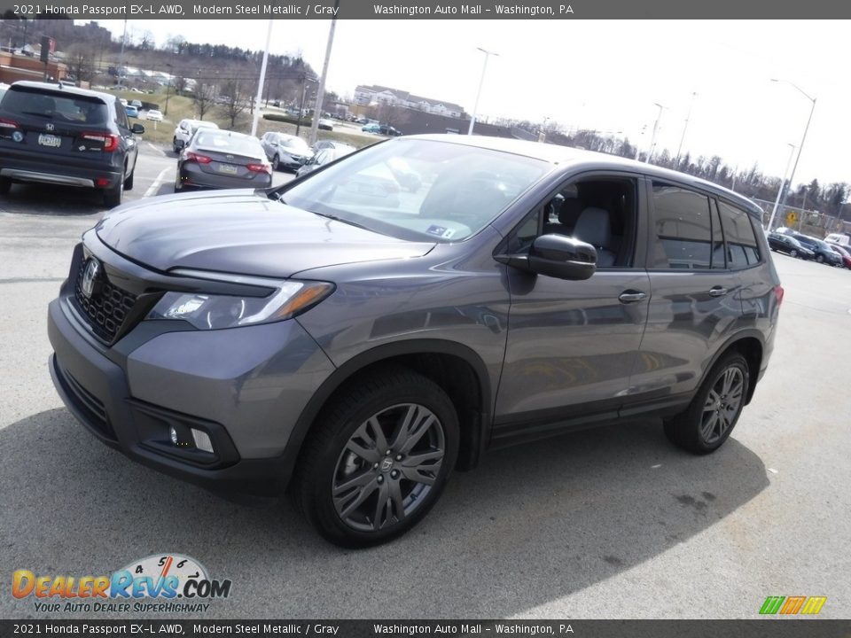 2021 Honda Passport EX-L AWD Modern Steel Metallic / Gray Photo #6