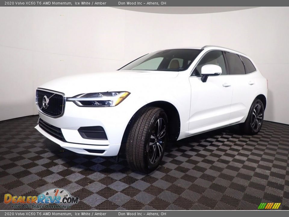 2020 Volvo XC60 T6 AWD Momentum Ice White / Amber Photo #8