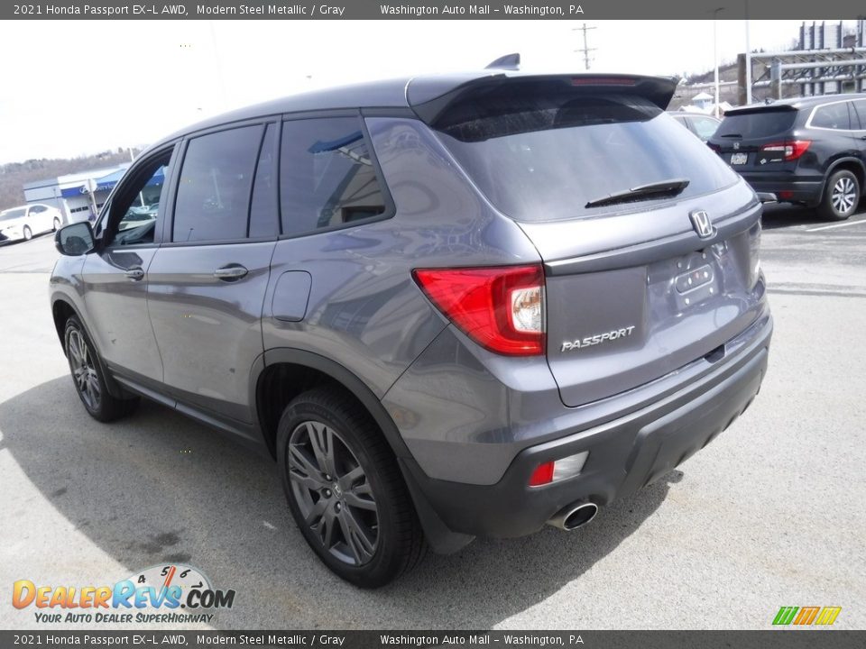 2021 Honda Passport EX-L AWD Modern Steel Metallic / Gray Photo #8