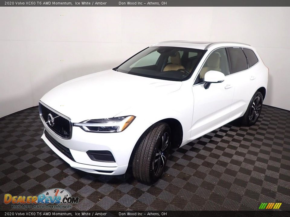 2020 Volvo XC60 T6 AWD Momentum Ice White / Amber Photo #9