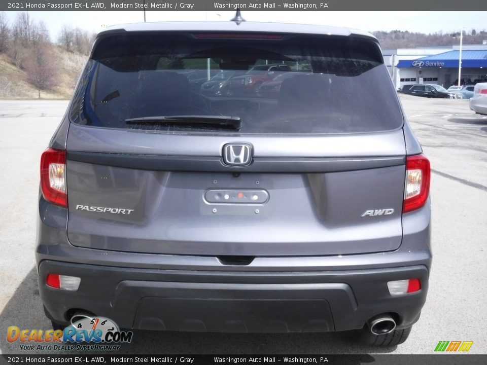 2021 Honda Passport EX-L AWD Modern Steel Metallic / Gray Photo #9