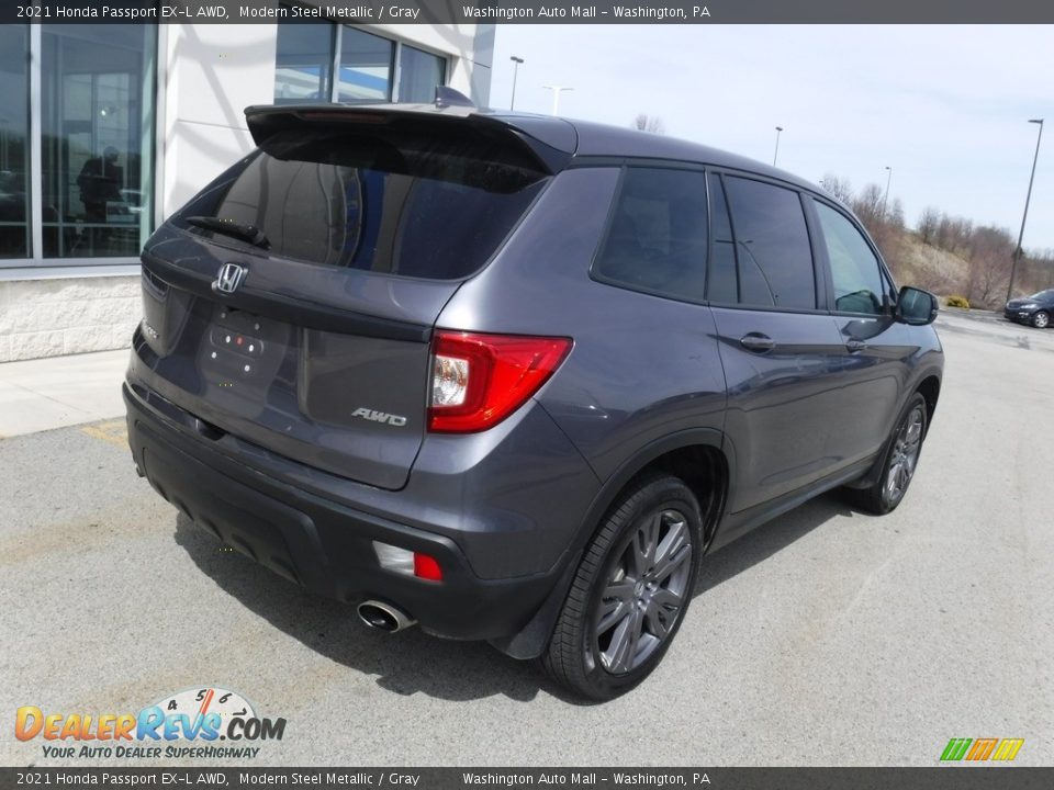 2021 Honda Passport EX-L AWD Modern Steel Metallic / Gray Photo #10