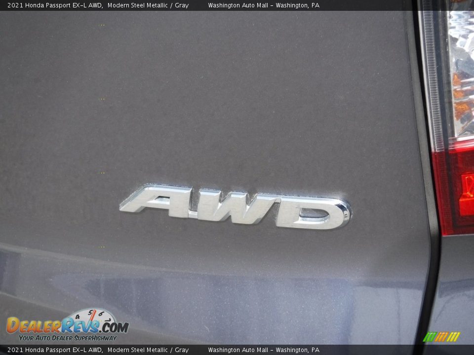 2021 Honda Passport EX-L AWD Modern Steel Metallic / Gray Photo #11