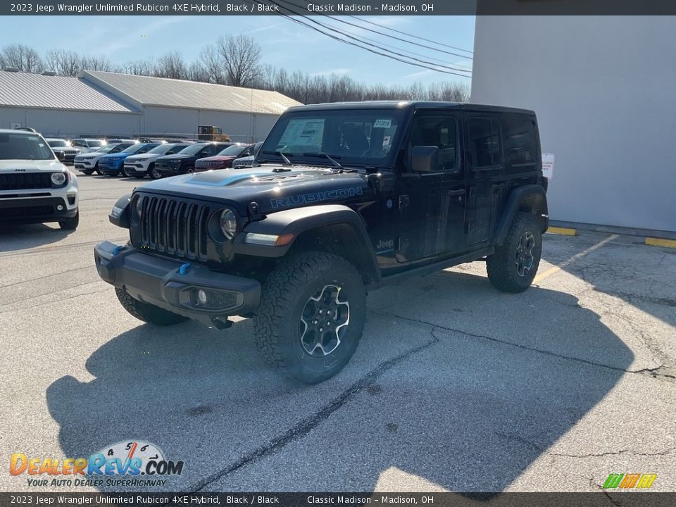 2023 Jeep Wrangler Unlimited Rubicon 4XE Hybrid Black / Black Photo #7