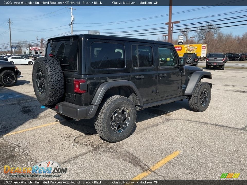 2023 Jeep Wrangler Unlimited Rubicon 4XE Hybrid Black / Black Photo #8