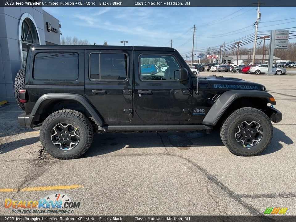 2023 Jeep Wrangler Unlimited Rubicon 4XE Hybrid Black / Black Photo #9