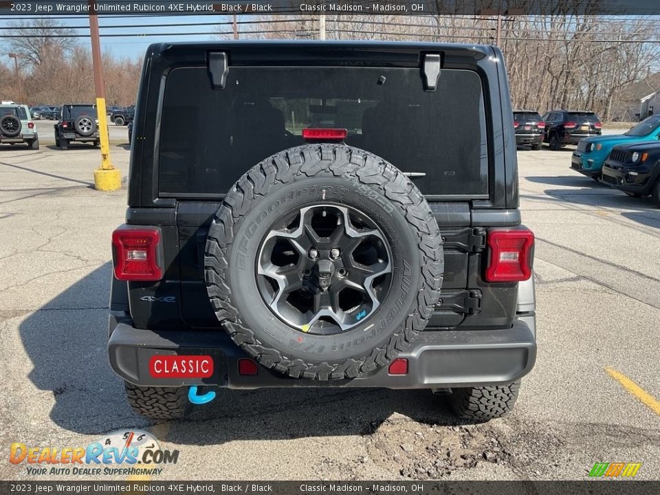 2023 Jeep Wrangler Unlimited Rubicon 4XE Hybrid Black / Black Photo #11