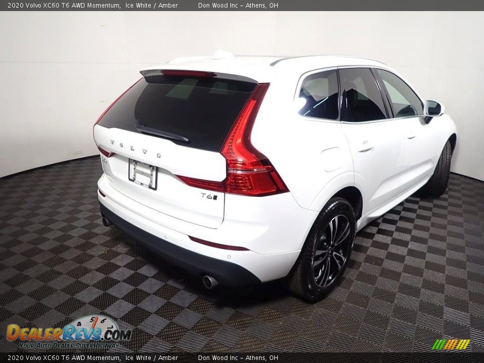 2020 Volvo XC60 T6 AWD Momentum Ice White / Amber Photo #17