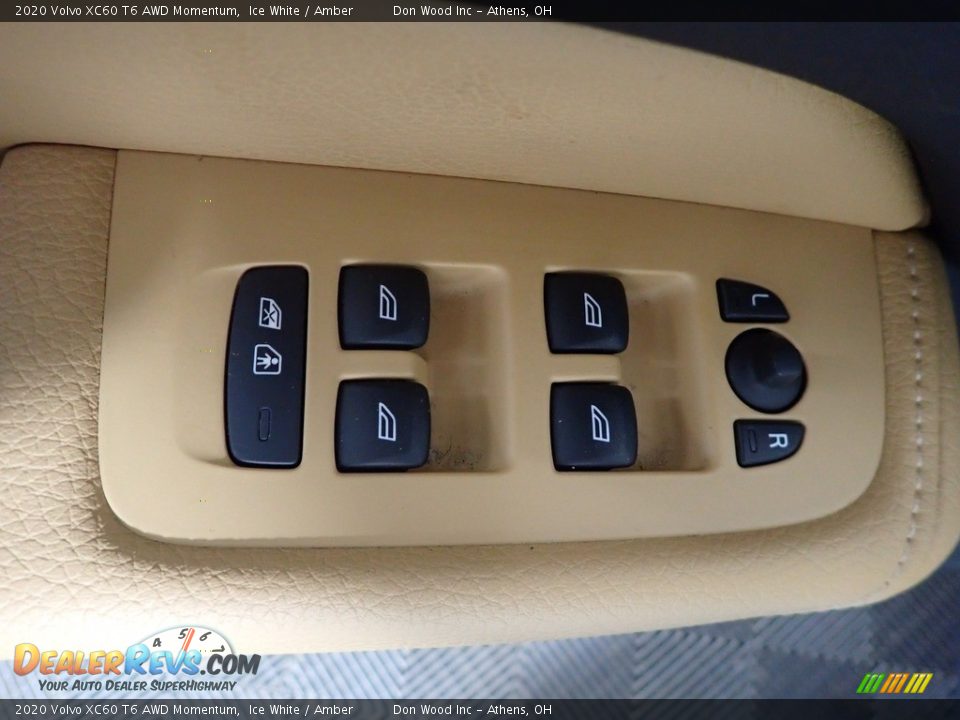 2020 Volvo XC60 T6 AWD Momentum Ice White / Amber Photo #19