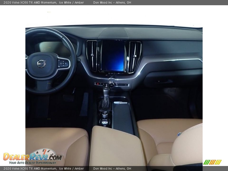 2020 Volvo XC60 T6 AWD Momentum Ice White / Amber Photo #23