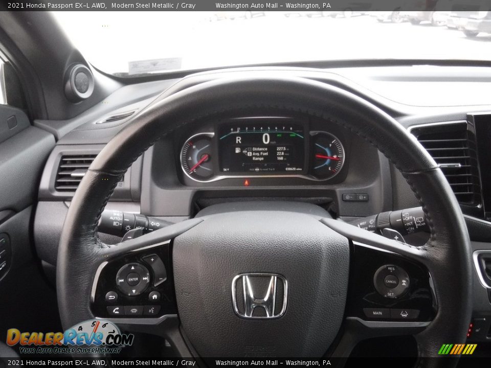 2021 Honda Passport EX-L AWD Modern Steel Metallic / Gray Photo #25