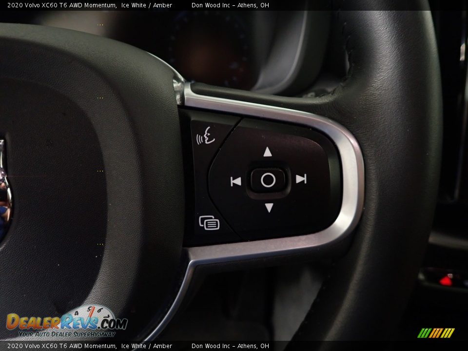 2020 Volvo XC60 T6 AWD Momentum Ice White / Amber Photo #28