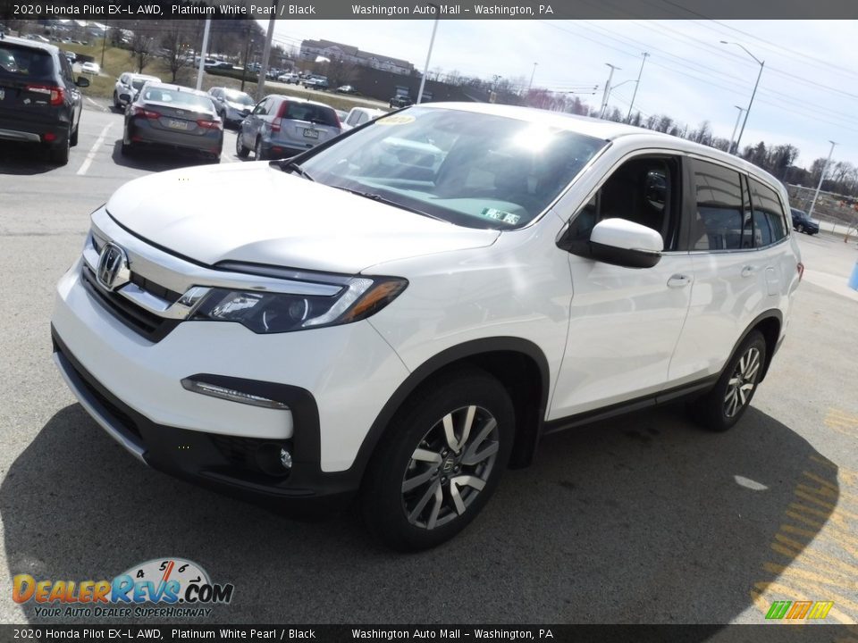 2020 Honda Pilot EX-L AWD Platinum White Pearl / Black Photo #6