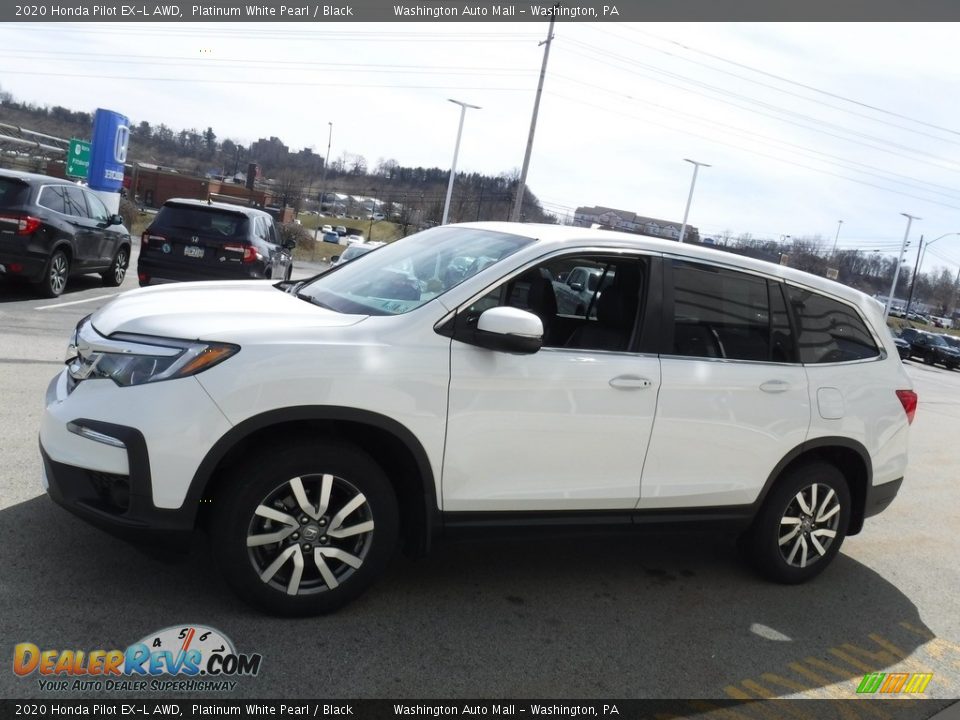 2020 Honda Pilot EX-L AWD Platinum White Pearl / Black Photo #7