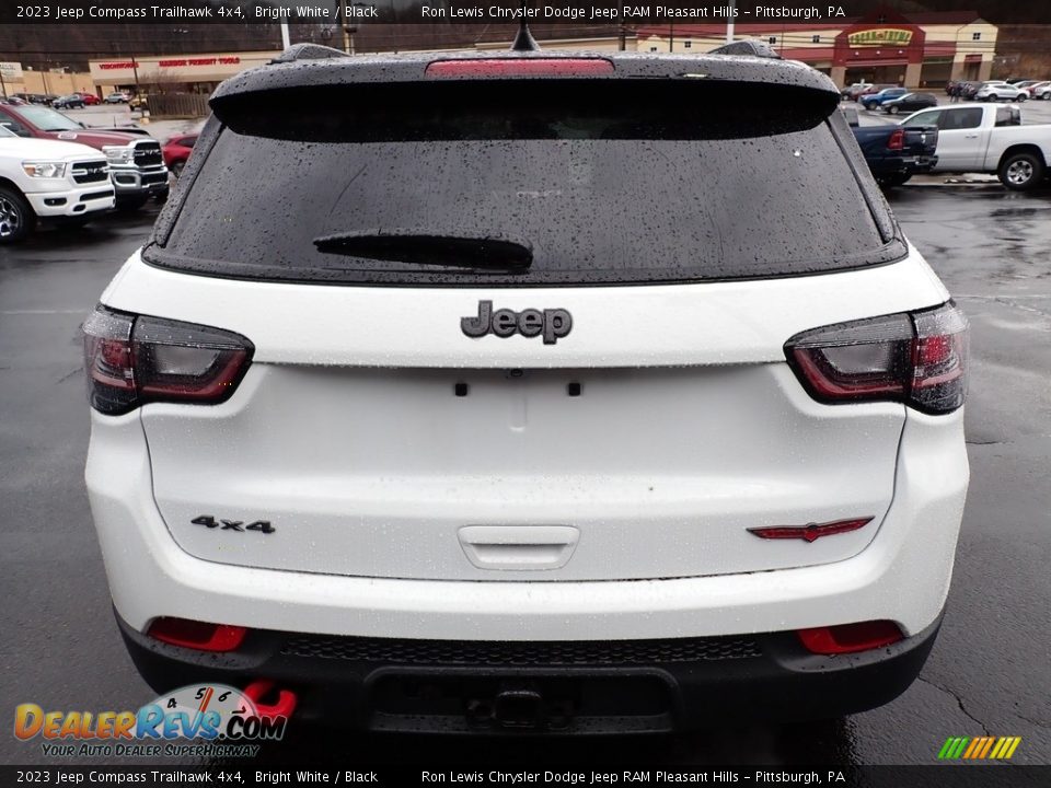 2023 Jeep Compass Trailhawk 4x4 Bright White / Black Photo #4