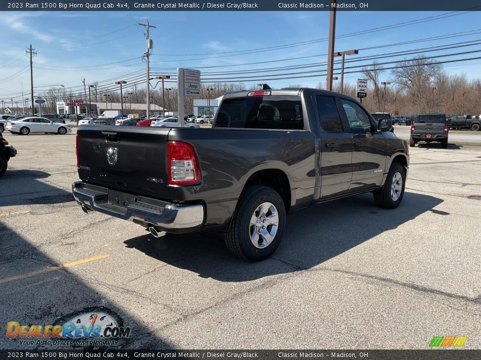 2023 Ram 1500 Big Horn Quad Cab 4x4 Granite Crystal Metallic / Diesel Gray/Black Photo #8