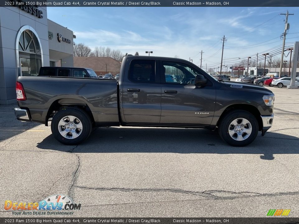 2023 Ram 1500 Big Horn Quad Cab 4x4 Granite Crystal Metallic / Diesel Gray/Black Photo #9