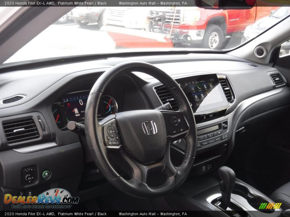 2020 Honda Pilot EX-L AWD Platinum White Pearl / Black Photo #14