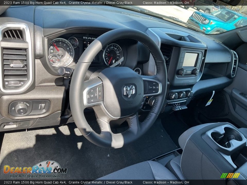 2023 Ram 1500 Big Horn Quad Cab 4x4 Granite Crystal Metallic / Diesel Gray/Black Photo #4
