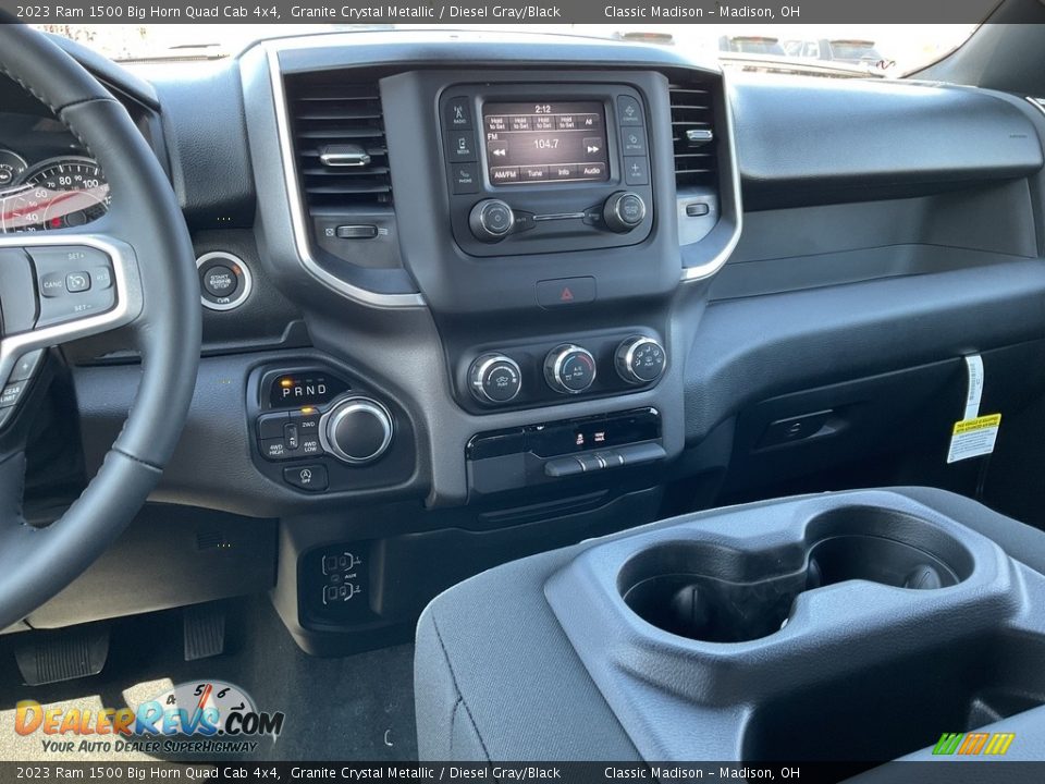 2023 Ram 1500 Big Horn Quad Cab 4x4 Granite Crystal Metallic / Diesel Gray/Black Photo #6