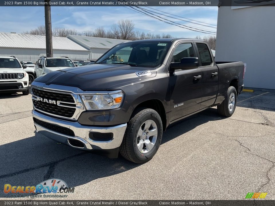 2023 Ram 1500 Big Horn Quad Cab 4x4 Granite Crystal Metallic / Diesel Gray/Black Photo #7