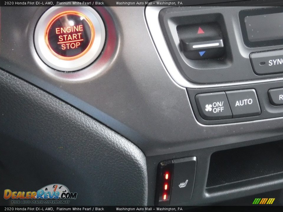 2020 Honda Pilot EX-L AWD Platinum White Pearl / Black Photo #22