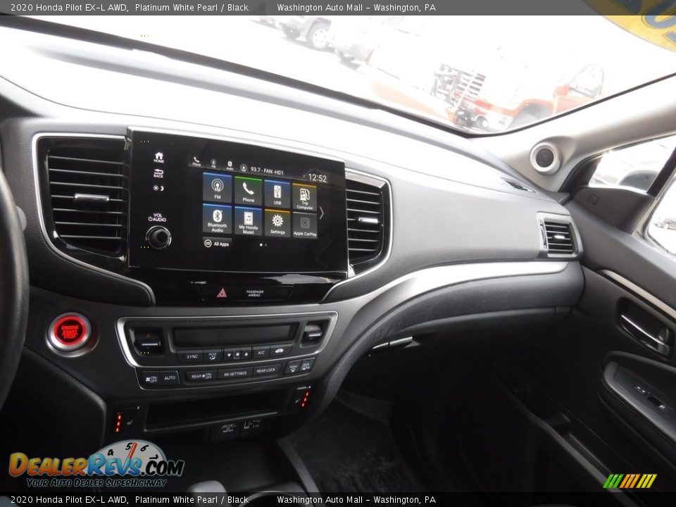2020 Honda Pilot EX-L AWD Platinum White Pearl / Black Photo #23