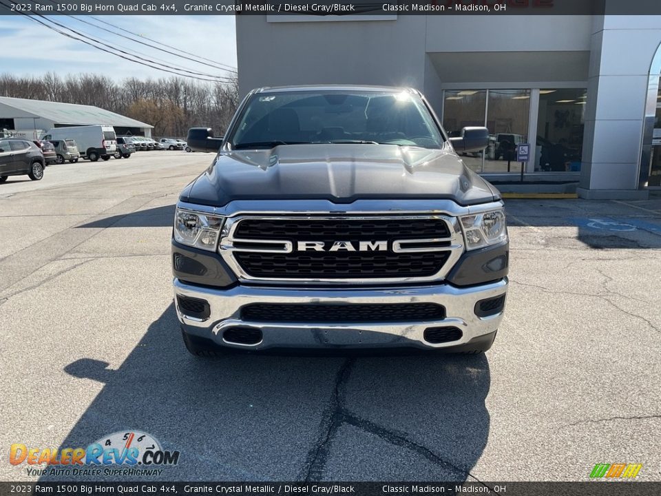 2023 Ram 1500 Big Horn Quad Cab 4x4 Granite Crystal Metallic / Diesel Gray/Black Photo #10