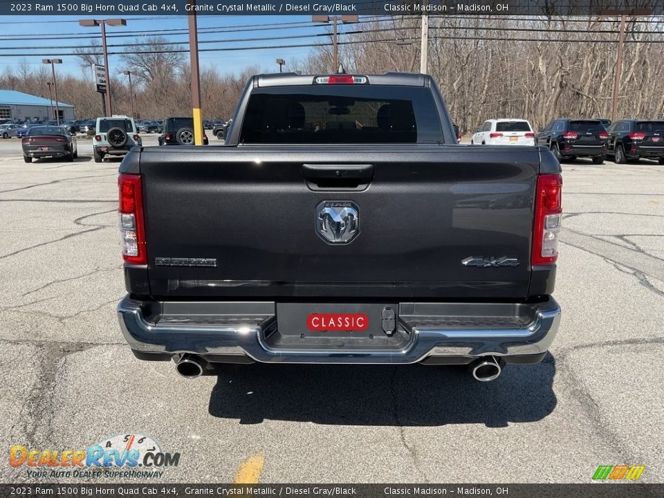 2023 Ram 1500 Big Horn Quad Cab 4x4 Granite Crystal Metallic / Diesel Gray/Black Photo #11