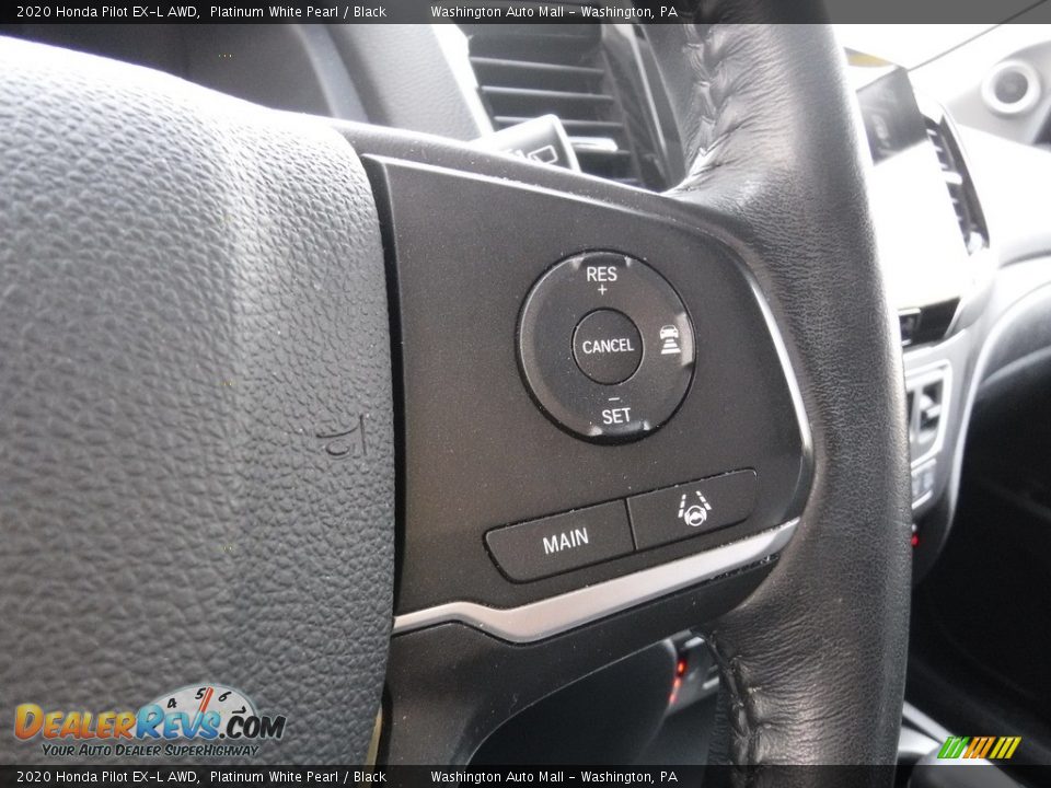 2020 Honda Pilot EX-L AWD Platinum White Pearl / Black Photo #27