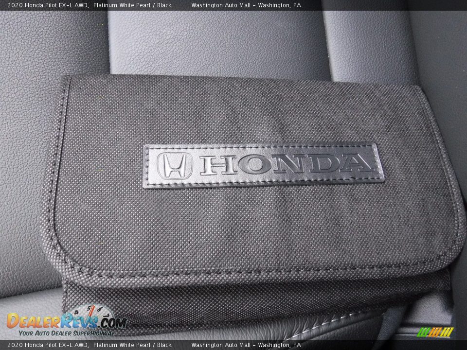 2020 Honda Pilot EX-L AWD Platinum White Pearl / Black Photo #36