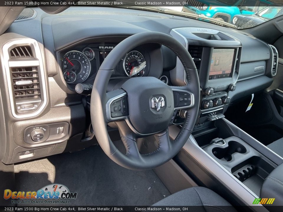 2023 Ram 1500 Big Horn Crew Cab 4x4 Billet Silver Metallic / Black Photo #4
