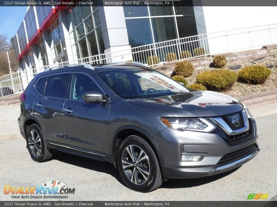 2017 Nissan Rogue SL AWD Gun Metallic / Charcoal Photo #1