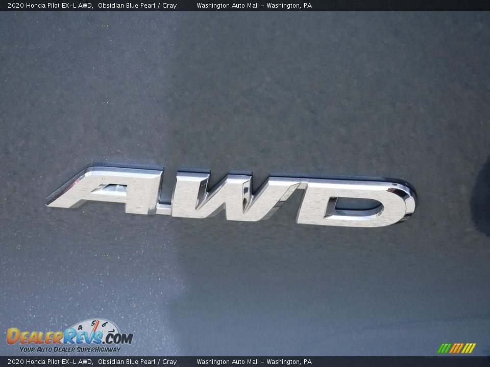 2020 Honda Pilot EX-L AWD Obsidian Blue Pearl / Gray Photo #11