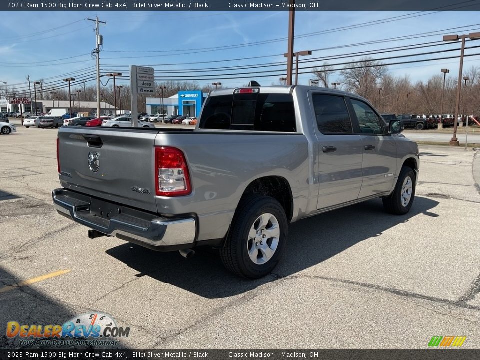 2023 Ram 1500 Big Horn Crew Cab 4x4 Billet Silver Metallic / Black Photo #8