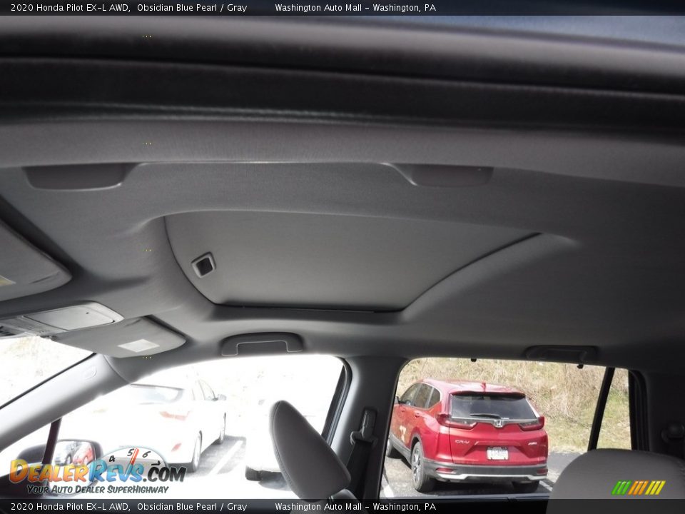 2020 Honda Pilot EX-L AWD Obsidian Blue Pearl / Gray Photo #12