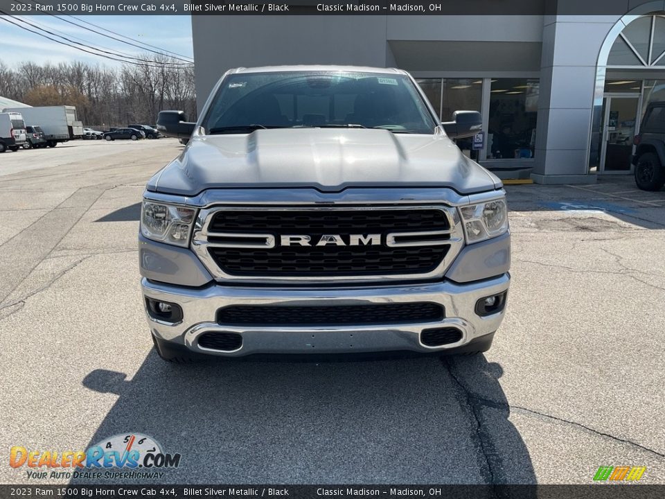 2023 Ram 1500 Big Horn Crew Cab 4x4 Billet Silver Metallic / Black Photo #10