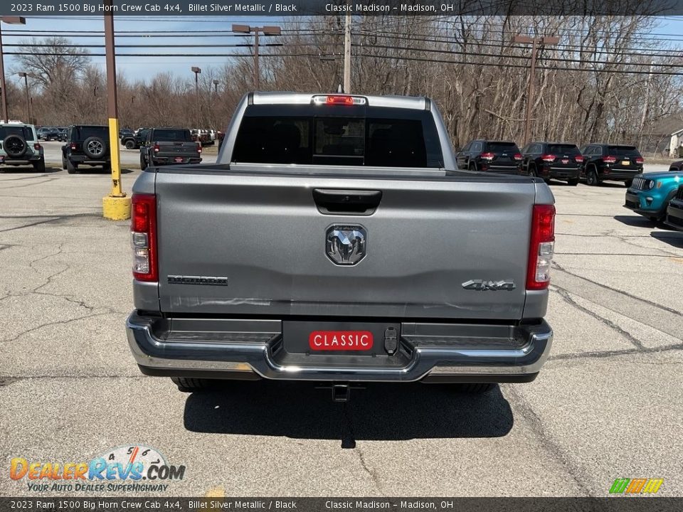 2023 Ram 1500 Big Horn Crew Cab 4x4 Billet Silver Metallic / Black Photo #11