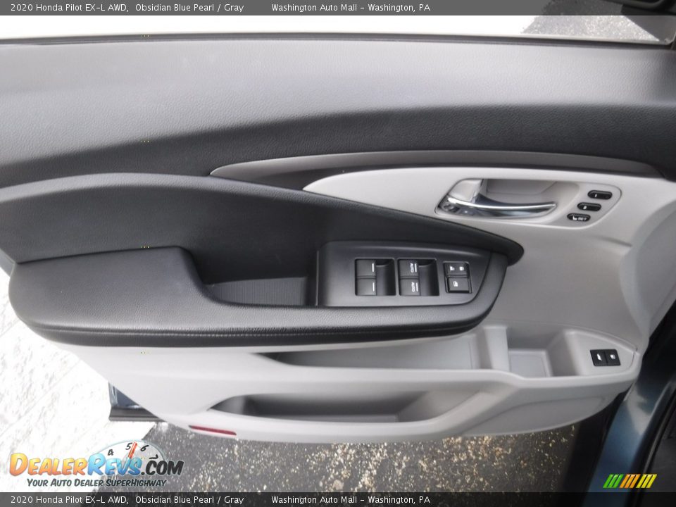 2020 Honda Pilot EX-L AWD Obsidian Blue Pearl / Gray Photo #15