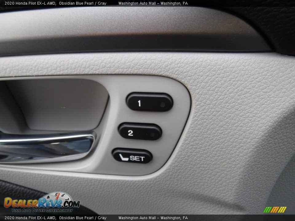 2020 Honda Pilot EX-L AWD Obsidian Blue Pearl / Gray Photo #16