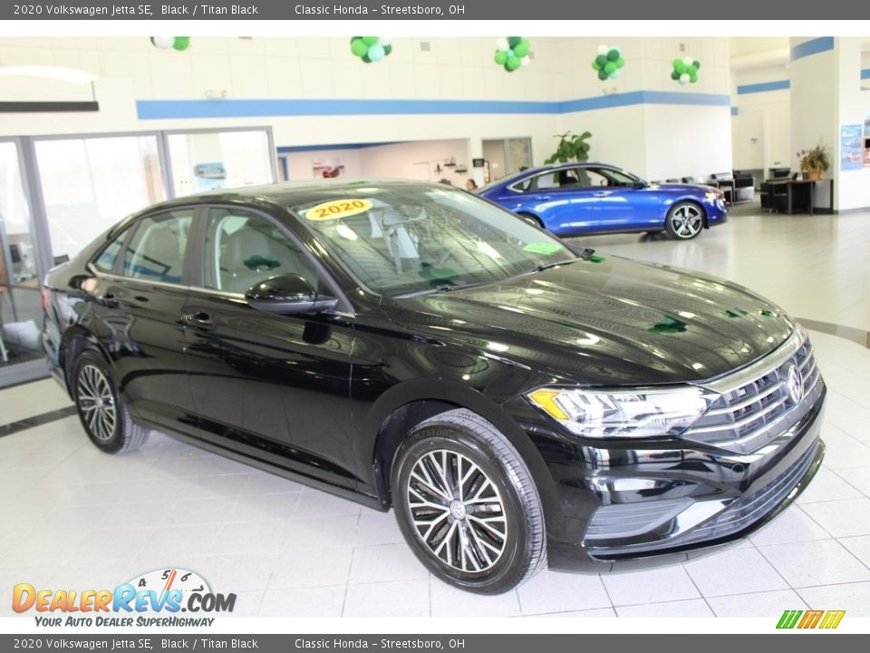2020 Volkswagen Jetta SE Black / Titan Black Photo #3