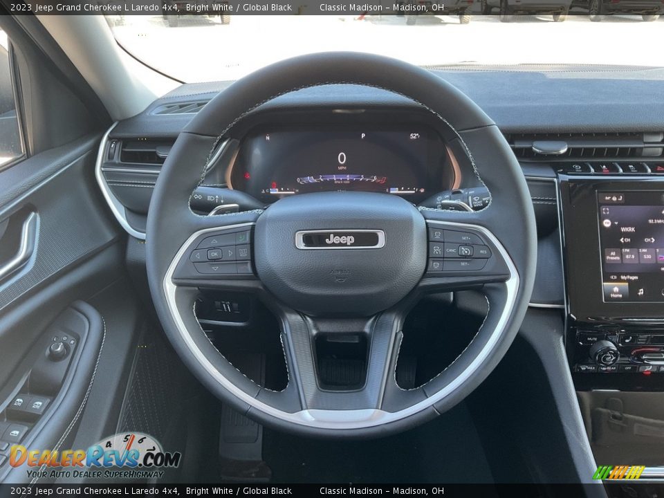 2023 Jeep Grand Cherokee L Laredo 4x4 Bright White / Global Black Photo #5