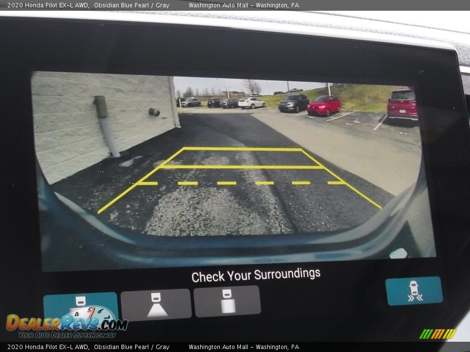 2020 Honda Pilot EX-L AWD Obsidian Blue Pearl / Gray Photo #25