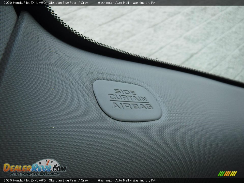 2020 Honda Pilot EX-L AWD Obsidian Blue Pearl / Gray Photo #31