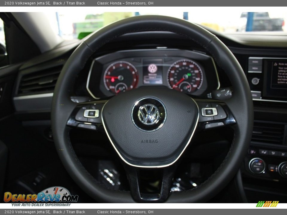 2020 Volkswagen Jetta SE Black / Titan Black Photo #30