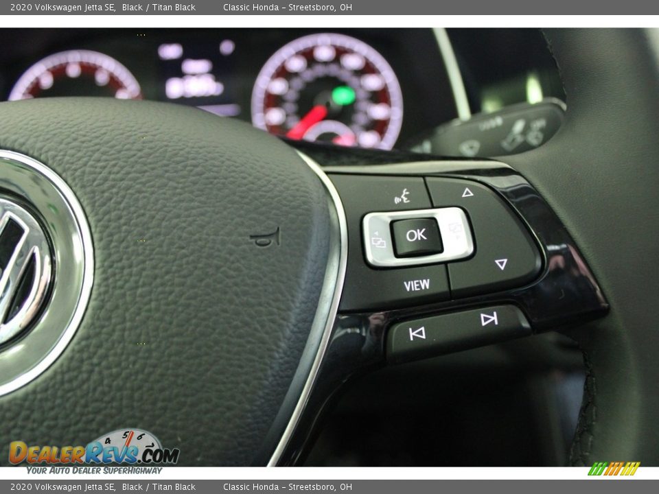 2020 Volkswagen Jetta SE Black / Titan Black Photo #32