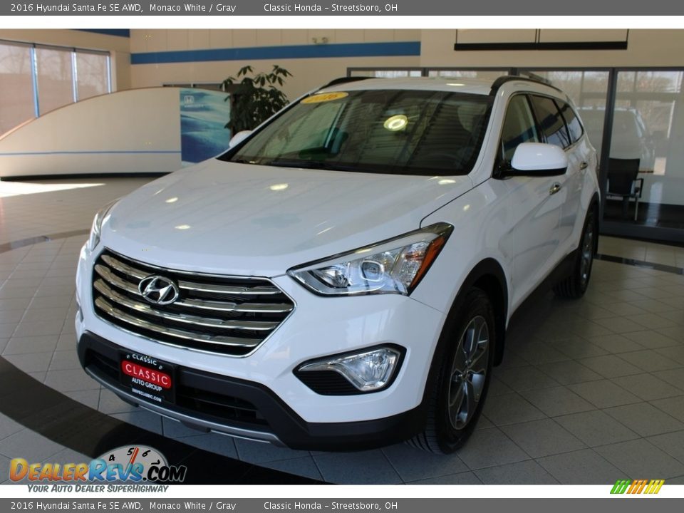 2016 Hyundai Santa Fe SE AWD Monaco White / Gray Photo #1