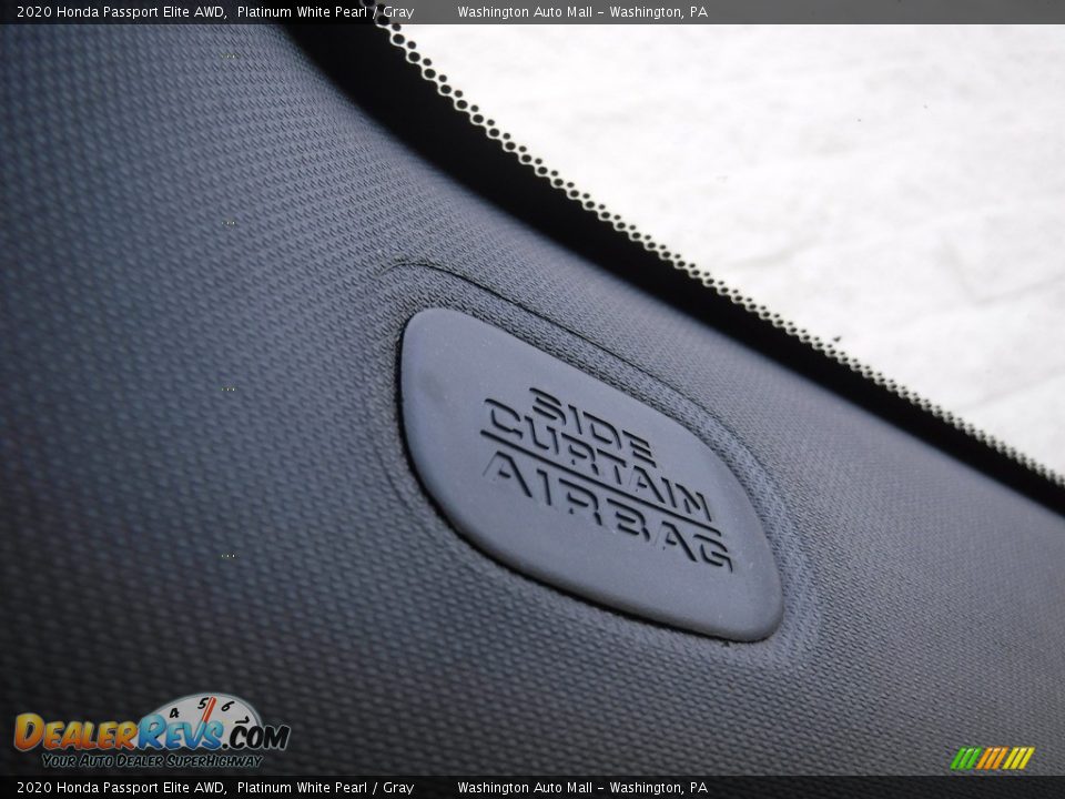 2020 Honda Passport Elite AWD Platinum White Pearl / Gray Photo #29
