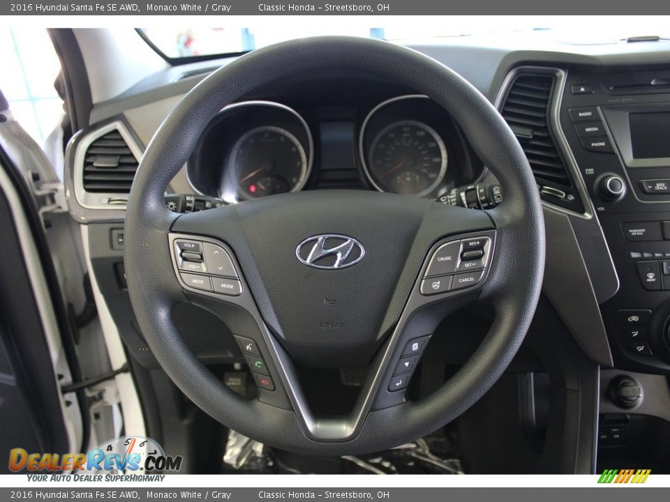 2016 Hyundai Santa Fe SE AWD Steering Wheel Photo #17