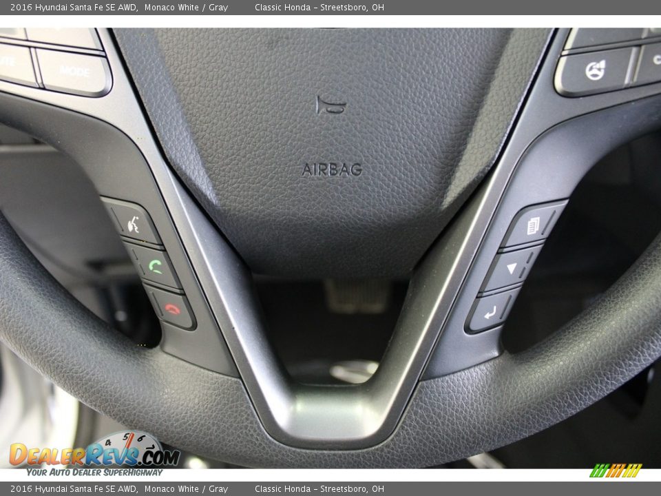 2016 Hyundai Santa Fe SE AWD Steering Wheel Photo #18